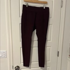 Matty M Burgundy Legging Dress Pant